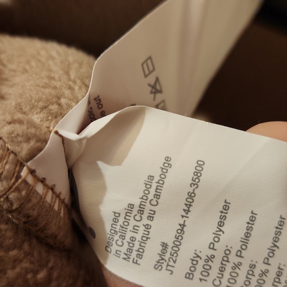 ❤️ NWT! FABLETICS TEDDY MID-LENGTH JACKET, MEDIUM - Picture 12 of 15